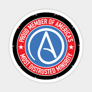 Atheist Symbol - Most Distrusted Minority Magnet